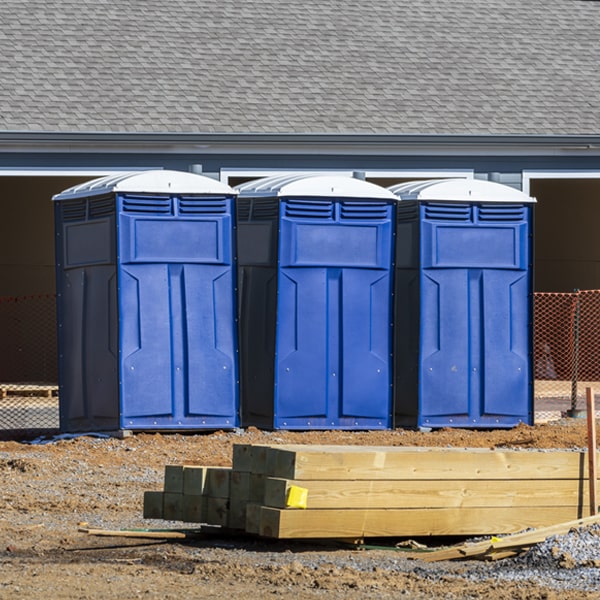 how often are the portable toilets cleaned and serviced during a rental period in Almo